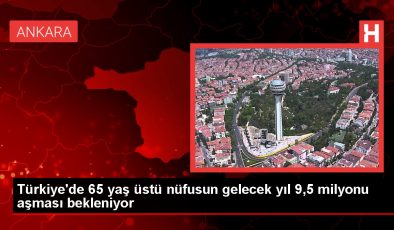 Türkiye’de 65 yaş üstü nüfusun 9,5 milyonu aşması bekleniyor